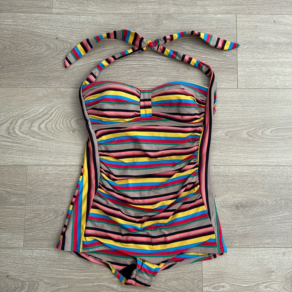 Pez D’or Barcelona Multi-Color Striped Swimsuit